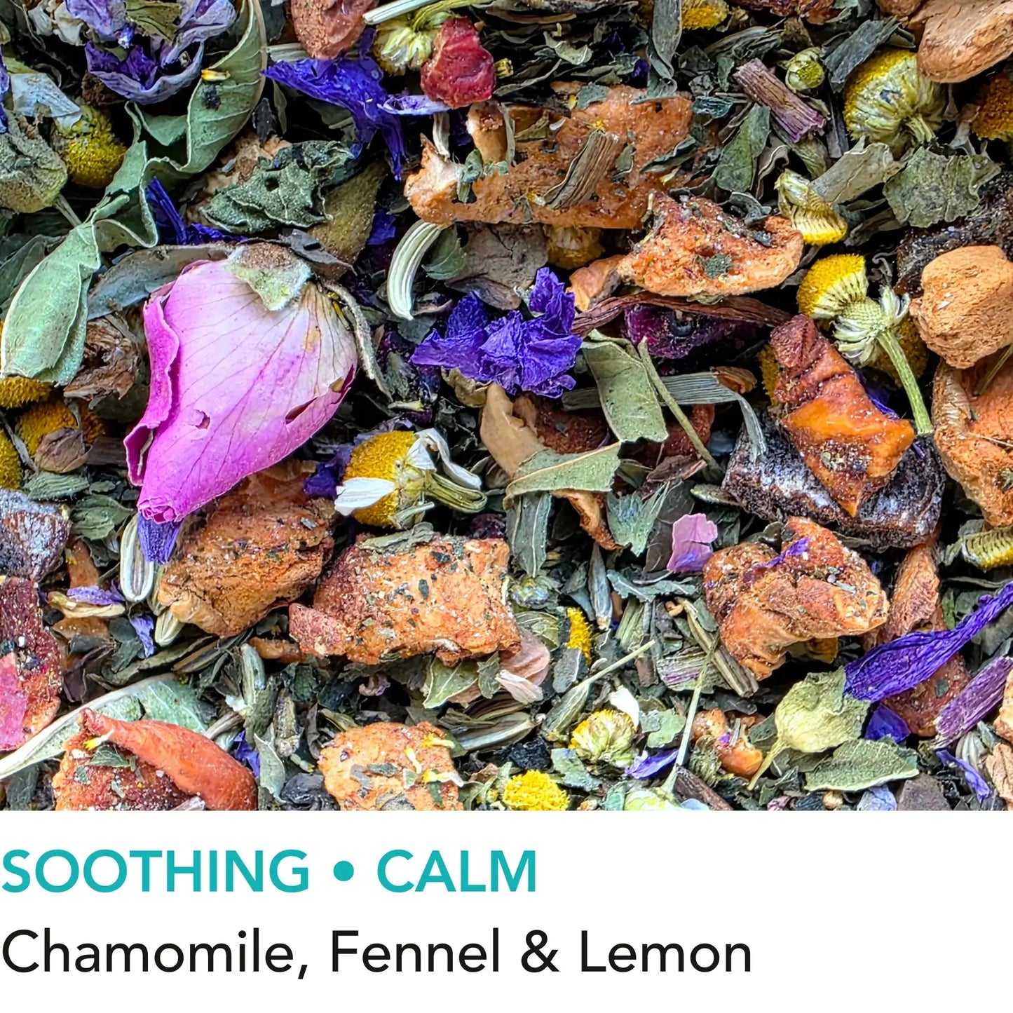 Heather Meadow herbal loose leaf tea from Wander Cuppa featuring chamomile spearmint and apple pieces. This premium tea is a caffeine free herbal infusion inspired by wild Scottish landscapes, perfect for a soothing cuppa tea or afternoon tea. As a wholesale tea supplier UK, we provide this vegan tea and full leaf tea for cafes and shops across Scotland and the UK. High-quality loose leaf tea near me with lemon verbena and delicate floral notes for a calming cup of tea.
